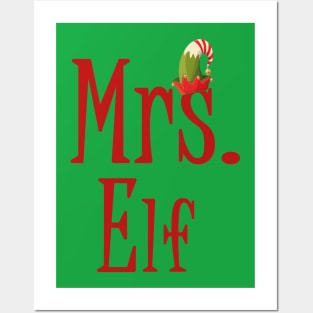 MRS. ELF Cute Elf Family Posters and Art